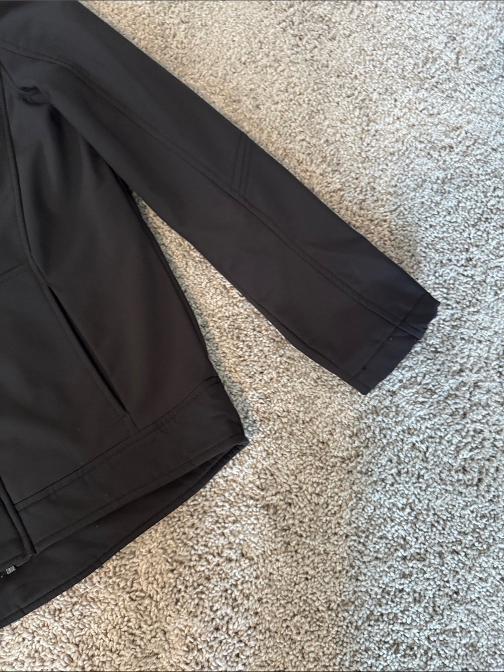 Kids Hooded Softshell Jacket - Black - Picture 5 of 14